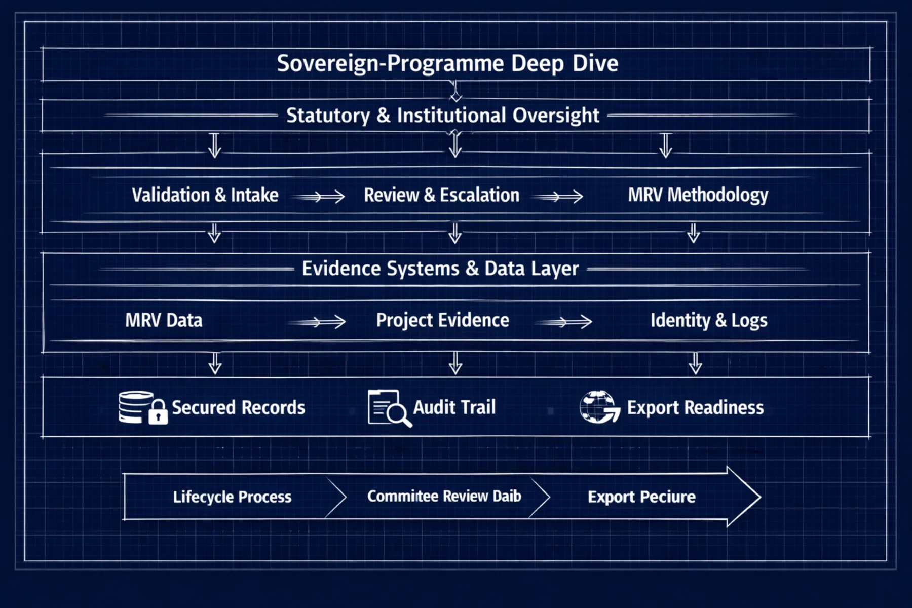 Sovereign programme deep dive layered flow.